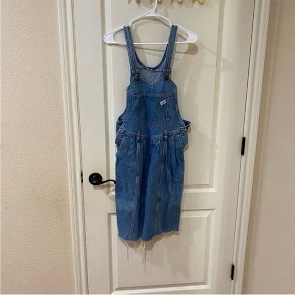 Guess Pants - Guess by Georges Marciano Vintage 1980's Women's Denim Pleated Overalls Size‎ 1
